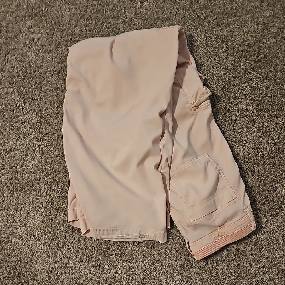 Women's Pink Cargo Pants - Picture 3 of 4